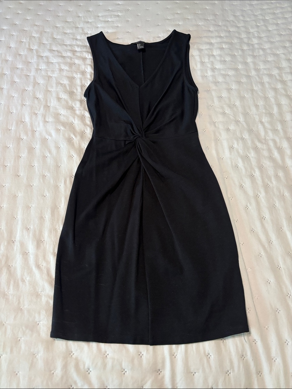 Forever 21 Black Twist-Front Sleeveless Mini Dress